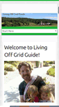 Mobile Screenshot of livingoffgridguide.com